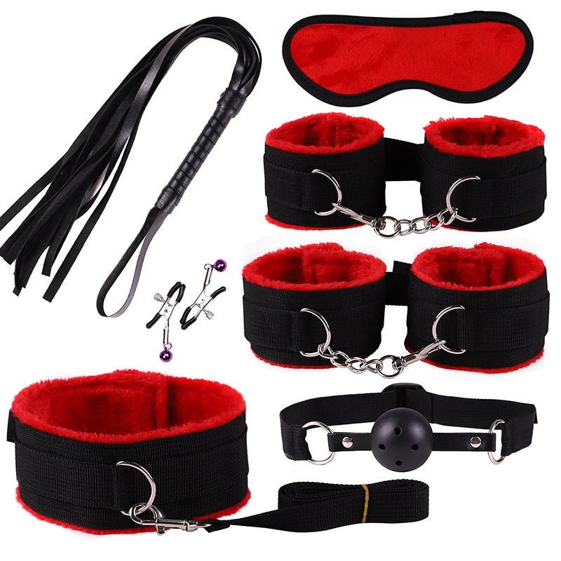 Black and Red bondage set